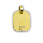 Corazon oro blanco 13 mm largo