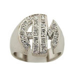 Sello plata con cubics