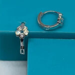 Argollas con cubics 1,2 cm diam