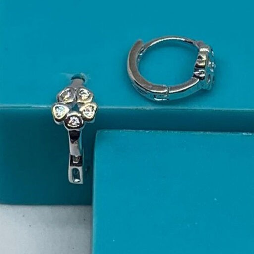 Argollas con cubics 1,2 cm diam