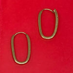 Argollas ovaladas finas