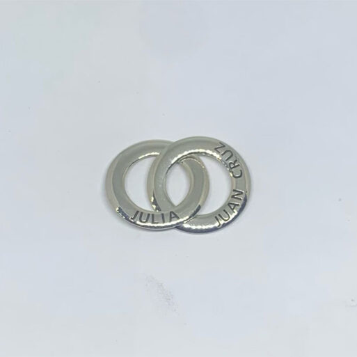 Argollas 2,0 cms diam c/u
