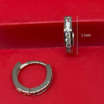 Argollas cubics oro blanco