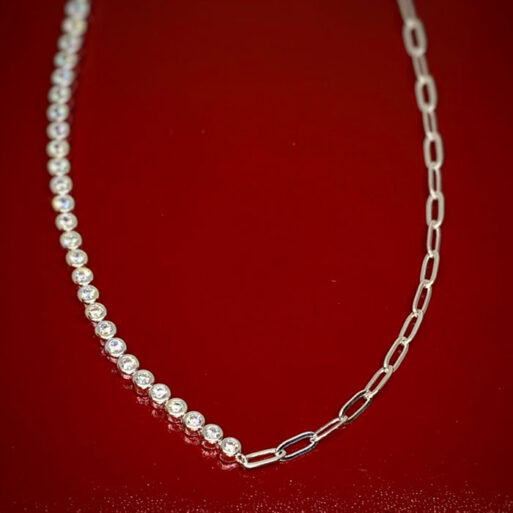 Novedoso collar combinado cubics, clasica
